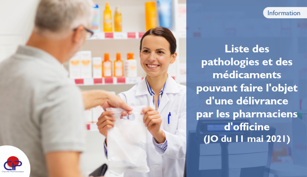 Actu du 12 mai 2021 - Dispensation protocolis&eacute;e : pathologies et m&eacute;dicaments pouvant &ecirc;tre d&eacute;livr&eacute;s par le pharmacien d'officine (JO du 11 mai 2021)